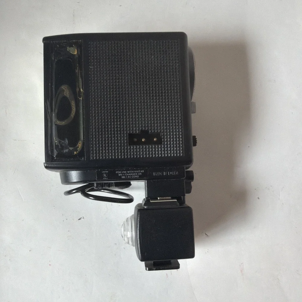VTG Vivitar Auto 252 Flash With Case SLR Camera 35mm Tested rb12-tested